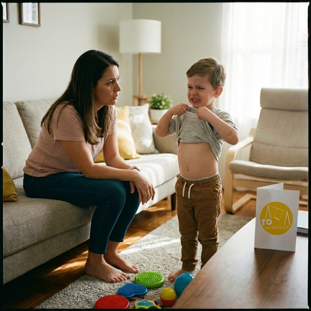 Meu filho não gosta de etiquetas na roupa: o que pode ser?